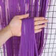 Foil Fringe Curtain Purple