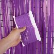 Foil Fringe Curtain Purple