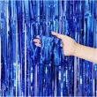 Decorative Blue Foil Door Curtain 200x100cm