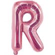 Alphabet R Shaped Rose Gold Foil Balloon
