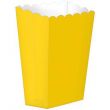5-Piece Solid Paper Yellow Popcorn Box Set