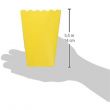 5-Piece Solid Paper Yellow Popcorn Box Set