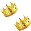Plastic Royal King Queen Crown 4.6 x 7.9 x 7.9inch