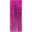 2-Piece Pink Decorative Foil Door Curtain