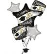 Congratulations Graduation Themed Balloon Bouquet Set