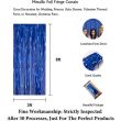 2-Piece Blue Tassel Curtain Set