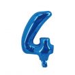 4 Number Blue Foil Balloon 16-Inch