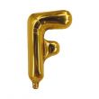 Letter F Gold Foil Balloon 16inch