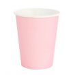 24-Piece Light Pink Poly Paper Hot And Cold Cup