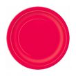 20-Piece Round Red Paper Cake Plates 7inch
