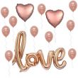 Letter love Party Decorations Latex/Foil Balloon Set