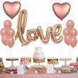Letter love Party Decorations Latex/Foil Balloon Set