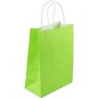 12-Piece Paper Green Shopping Bag 15x21x8cm