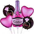 Piece Champagne Bottle Shaped Balloon Set