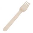 Disposable Wooden Fork Beige