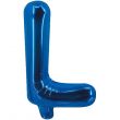 Foil Alphabet L Shaped Blue Balloon
