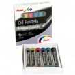 Pentel Oil Pastels Mtalic Cols 6 cols