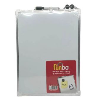 Funbo Magnetic Whiteboard A3