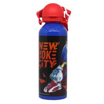 Sonic the Hedgehog Metal Water Bottle with Straps