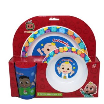 Cocomelon 3Pcs Kids Mico Set with CUP