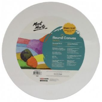 Mont Marte Canvas Round Stretched 380 Gsm