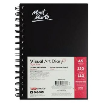 Mont Marte Spiral Visual Art Diary 120Page 110Gsm