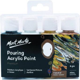 Mont Marte Pouring Acrylic 4X60Ml