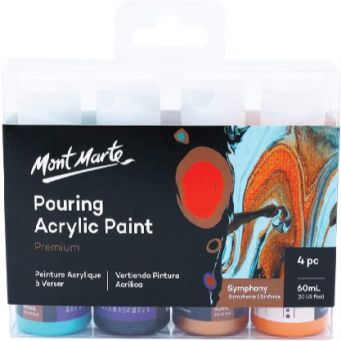 Mont Marte Pouring Acrylic 4X60Ml