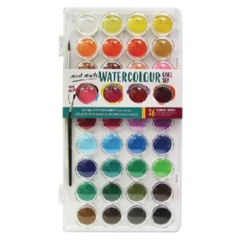 Mont Marte Water Color Cake 36 Color with Brush