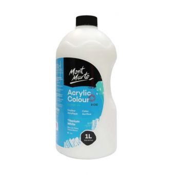 Mont Marte Acrylic Color 1 Ltr Titanium White