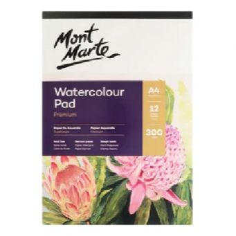 Mont Marte Water Color Pad A4 300Gsm 12 Sheet