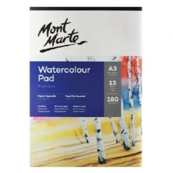 Mont Marte Water Color Pad A3 180Gsm 15 Sheet