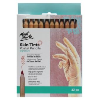Mont Marte Skin Tints Pastel Pencils 12Pcs