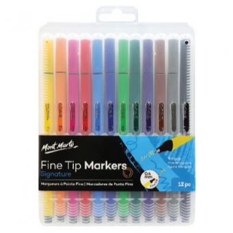 Mont Marte Fine Tip Marker Tri 12PcsMont Marte Fine Tip Marker Tri 12Pcs