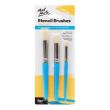Mont Marte Stencil Brush 3Pcs 12/8/4