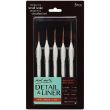Mont Marte Brush Taklon Detail Liner 5Pcs