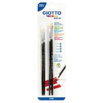 Giotto Round Brushes 400 4Pcs (No 3/4/5/8)