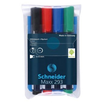 Schneider White Board Marker 293 4 Clr Broad-1 Set