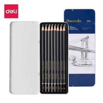 Finenolo Sketch Pencil 8Pcs In Metal Case