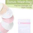 Washable Breast Pads+Laundry Bag and Storage Bag