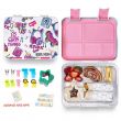 Eazy Kids 5 & 4 Convertible Bento Lunch Box wt Sandwich Cutter Set 