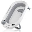 Eazy Kids Temperature Controlled Foldable Bathtub w / Intelligent Temperature Monitoring Thermometer and Baby Head Shampoo Wash Rinse Mug 