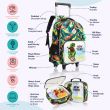  17" Set of 3 Trolley School Bag Lunch Bag & Pencil Case New