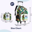  17" Set of 3 Trolley School Bag Lunch Bag & Pencil Case New