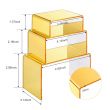 Gold Acrylic Display Risers 