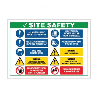Construction Site Safety Sign