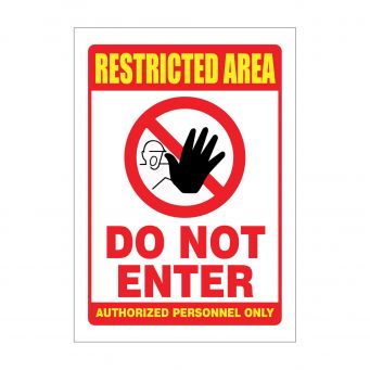 Do Not Enter Sign Board