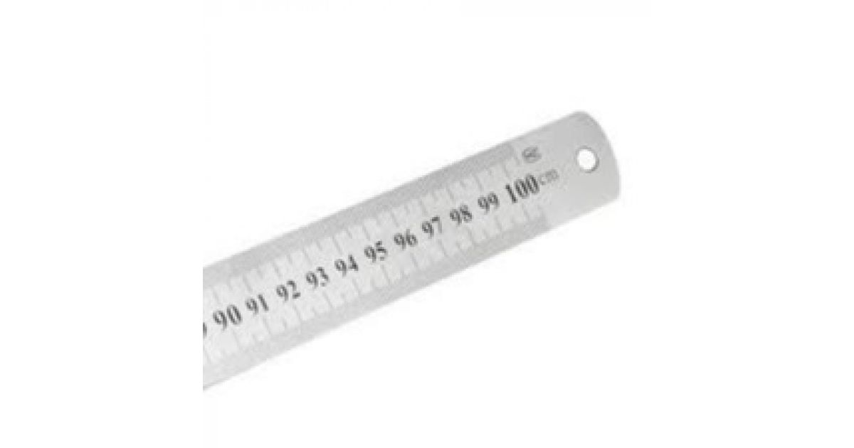 Metal Ruler 30, 60, 100 cms - 100 cm | sandhai.ae