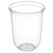 16oz Sealable U-Shape PP Clear Cup 500ml (90mm), 1000 pcs Bulk Box