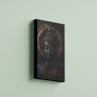 Black Buddha Canvas Painting 50 x 75 cm printed in high resolution on premium canvas with a firmly stretched wooden frame for elegant home and office wall d&eacute;cor.